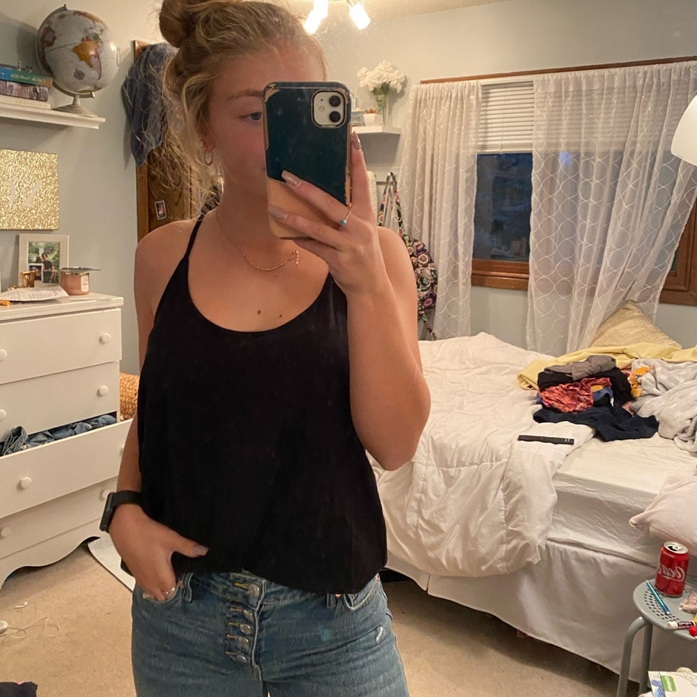 Black h&m Razorback tank